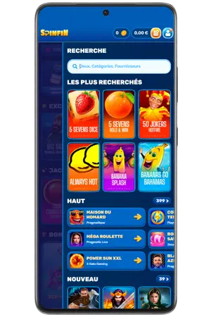 Rechargez votre dépôt au Casino Spinfin